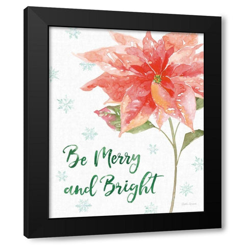 Holiday Flora VI Black Modern Wood Framed Art Print with Double Matting by Grove, Beth