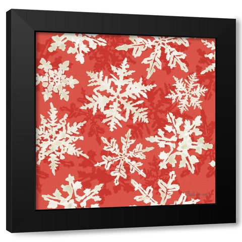 Holiday Flora Pattern VIIA Black Modern Wood Framed Art Print by Grove, Beth