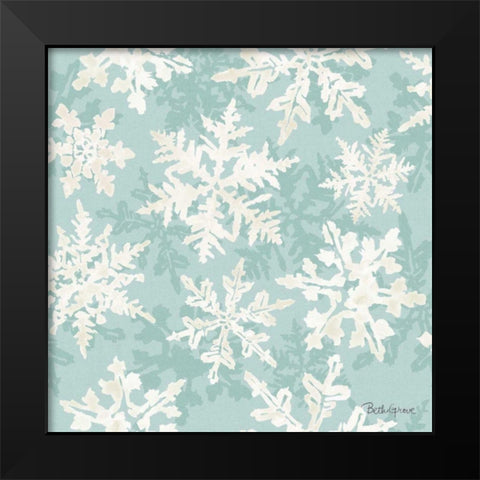 Holiday Flora Pattern VIID Black Modern Wood Framed Art Print by Grove, Beth