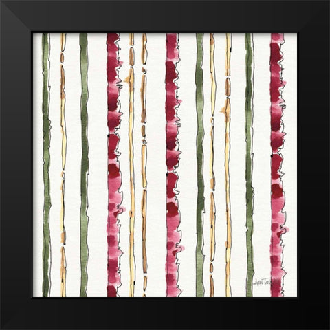 Oaked and Aged Pattern II Black Modern Wood Framed Art Print by Tavoletti, Anne