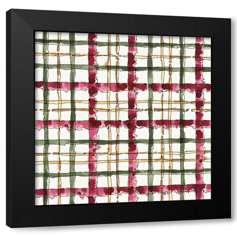 Oaked and Aged Pattern III Black Modern Wood Framed Art Print with Double Matting by Tavoletti, Anne
