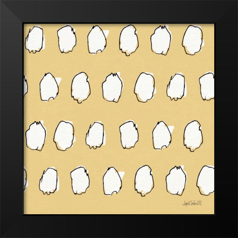 Oaked and Aged Pattern IXD Black Modern Wood Framed Art Print by Tavoletti, Anne