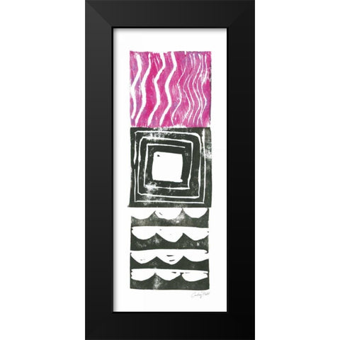 Block Print IV Black Modern Wood Framed Art Print by Prahl, Courtney