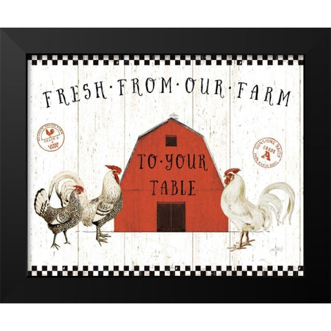 Free Range Fresh VI v2 Black Modern Wood Framed Art Print by Pertiet, Katie