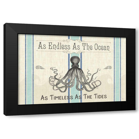 Coastal Farmhouse I Black Modern Wood Framed Art Print by Pela Studio