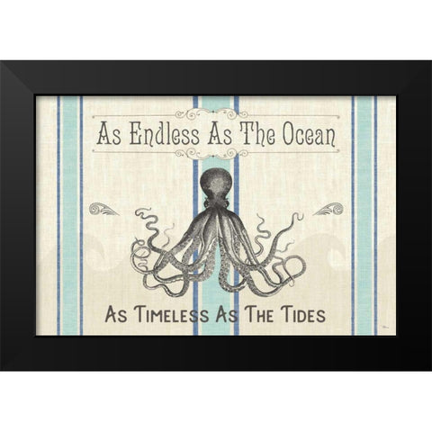 Coastal Farmhouse I Black Modern Wood Framed Art Print by Pela Studio