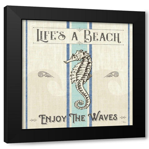 Coastal Farmhouse IV Black Modern Wood Framed Art Print by Pela Studio