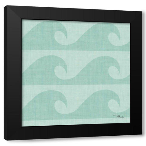 Coastal Farmhouse Pattern IIIE Black Modern Wood Framed Art Print with Double Matting by Pela Studio