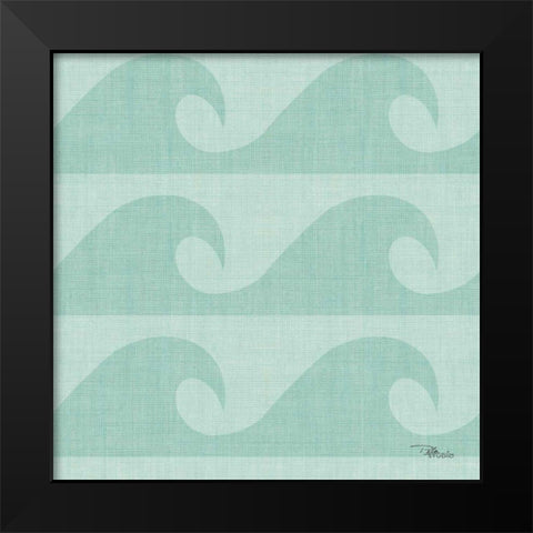 Coastal Farmhouse Pattern IIIE Black Modern Wood Framed Art Print by Pela Studio