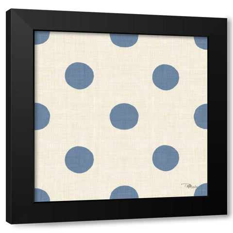 Coastal Farmhouse Pattern IVB Black Modern Wood Framed Art Print with Double Matting by Pela Studio