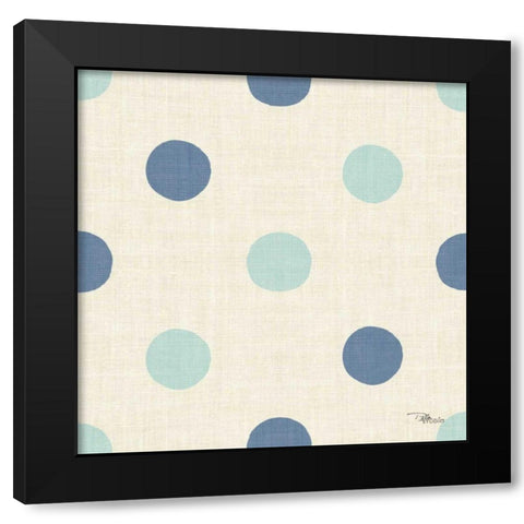Coastal Farmhouse Pattern IVD Black Modern Wood Framed Art Print by Pela Studio