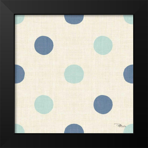Coastal Farmhouse Pattern IVD Black Modern Wood Framed Art Print by Pela Studio