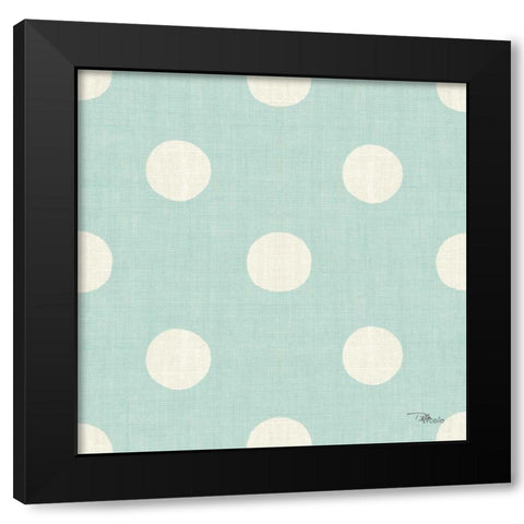 Coastal Farmhouse Pattern IVE Black Modern Wood Framed Art Print with Double Matting by Pela Studio