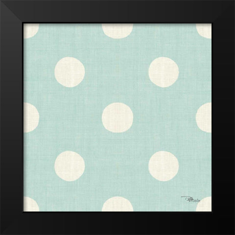 Coastal Farmhouse Pattern IVE Black Modern Wood Framed Art Print by Pela Studio