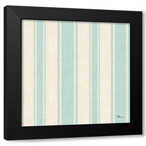 Coastal Farmhouse Pattern VA Black Modern Wood Framed Art Print by Pela Studio