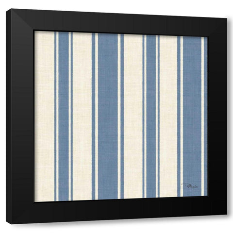 Coastal Farmhouse Pattern VB Black Modern Wood Framed Art Print with Double Matting by Pela Studio