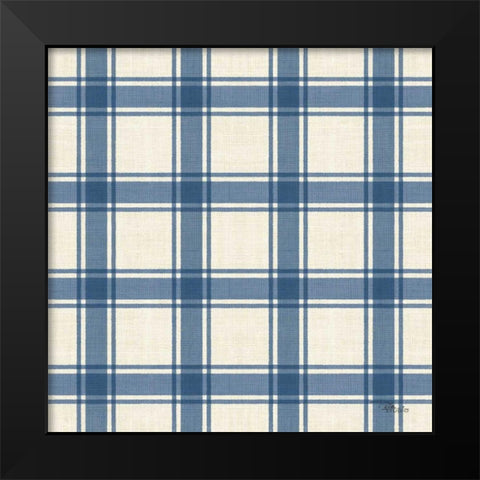 Coastal Farmhouse Pattern VIB Black Modern Wood Framed Art Print by Pela Studio