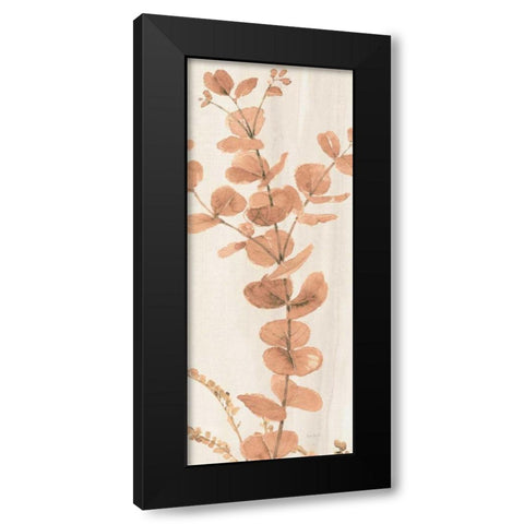 Soft Terracotta Mixed Greens LX Black Modern Wood Framed Art Print with Double Matting by Audit, Lisa