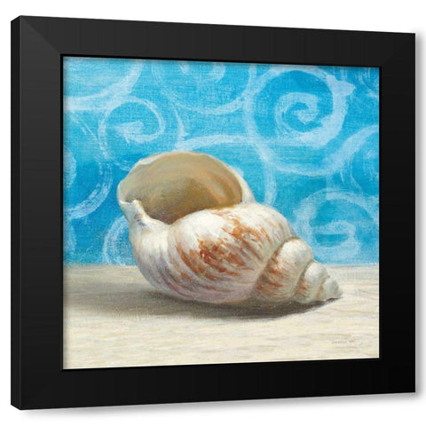 Gift from the Sea I Black Modern Wood Framed Art Print with Double Matting by Nai, Danhui