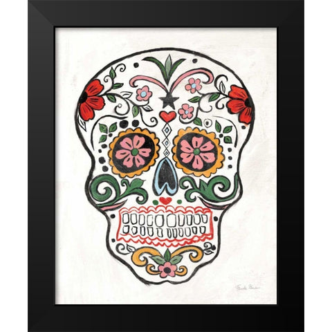 Homage to Frida V Black Modern Wood Framed Art Print by Zaman, Farida