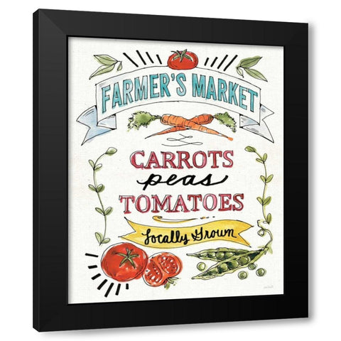 Veggie Market VI Black Modern Wood Framed Art Print with Double Matting by Tavoletti, Anne