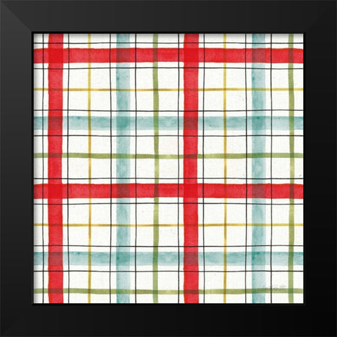 Veggie Market Pattern II Black Modern Wood Framed Art Print by Tavoletti, Anne
