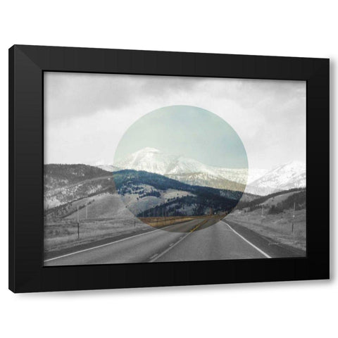 Bold Adventures I v2 No Words Black Modern Wood Framed Art Print with Double Matting by Marshall, Laura
