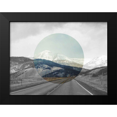 Bold Adventures I v2 No Words Black Modern Wood Framed Art Print by Marshall, Laura