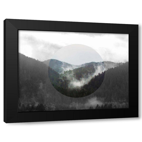 Bold Adventures IV v2 No Words Black Modern Wood Framed Art Print with Double Matting by Marshall, Laura
