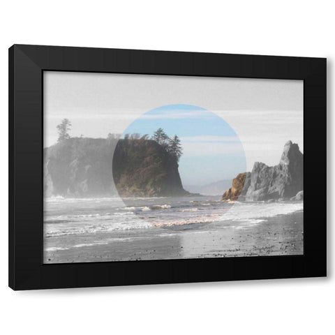 Bold Adventures V v2 No Words Black Modern Wood Framed Art Print with Double Matting by Marshall, Laura