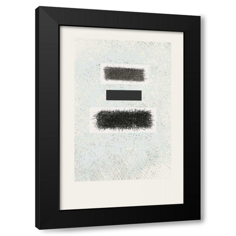Blackout Black Modern Wood Framed Art Print by Schick, Mike