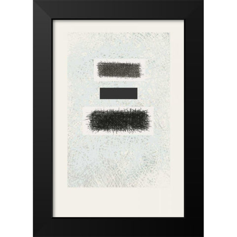 Blackout Black Modern Wood Framed Art Print by Schick, Mike