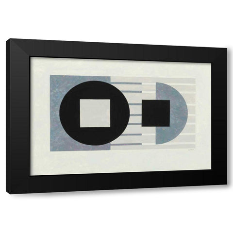 Laterally Speaking Black Modern Wood Framed Art Print with Double Matting by Schick, Mike