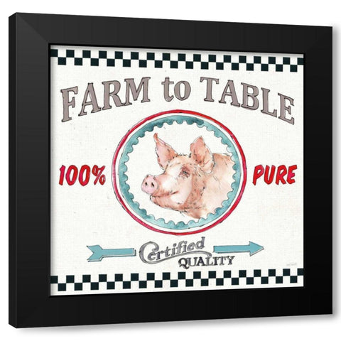 Farm Signs IV Black Modern Wood Framed Art Print by Tavoletti, Anne