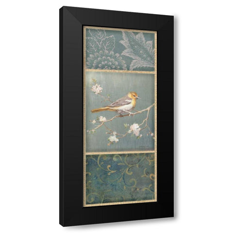 Northern Oriole - Wag Black Modern Wood Framed Art Print by Nai, Danhui