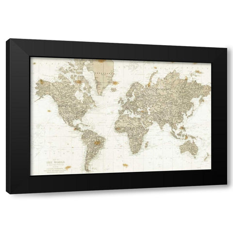 The World is Your Oyster No Words Black Modern Wood Framed Art Print with Double Matting by Miller, Sara Zieve