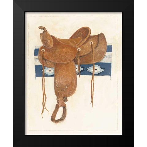 Western Saddle II Light Black Modern Wood Framed Art Print by Tillmon, Avery