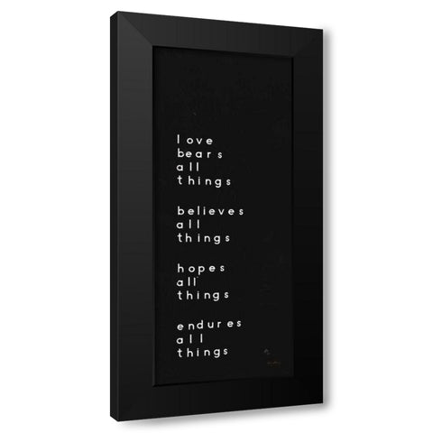 Words of Encouragement I Black Black Modern Wood Framed Art Print by Adams, Emily