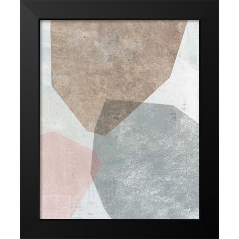 Pensive I Blush Gray Black Modern Wood Framed Art Print by Hershey, Moira