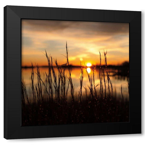 Maryland Sunset II Black Modern Wood Framed Art Print with Double Matting by Aledanda