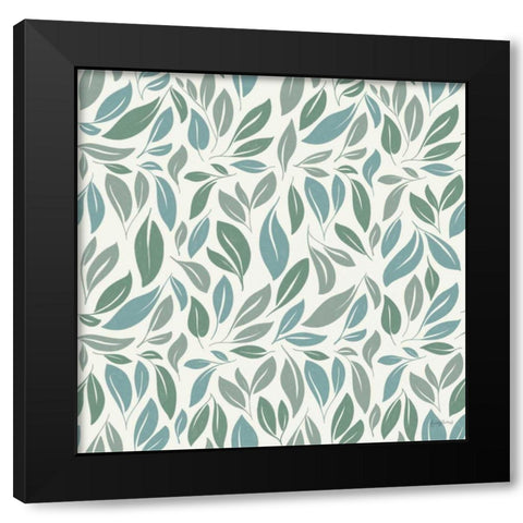 Sweet Dreams Bunny Pattern V Black Modern Wood Framed Art Print by Thorns, Becky