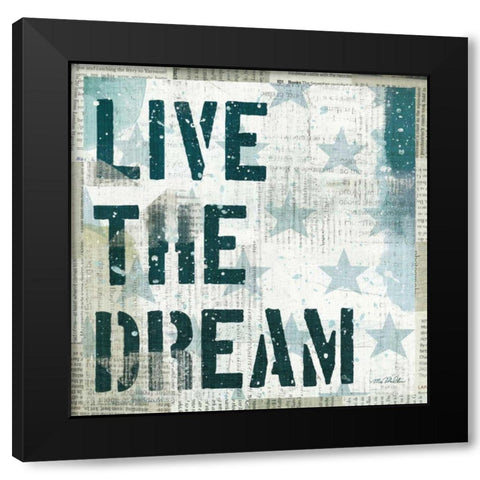 American Dream I Black Modern Wood Framed Art Print with Double Matting by Mullan, Michael