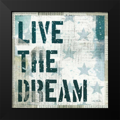 American Dream I Black Modern Wood Framed Art Print by Mullan, Michael