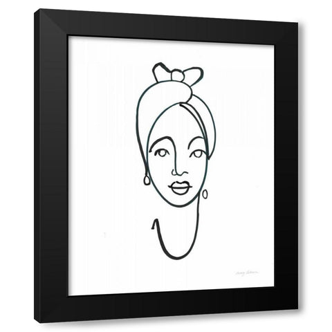 Beauty I Black Modern Wood Framed Art Print by Tillmon, Avery
