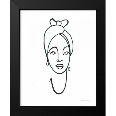 Beauty I Black Modern Wood Framed Art Print by Tillmon, Avery