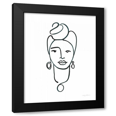 Beauty IV Black Modern Wood Framed Art Print with Double Matting by Tillmon, Avery