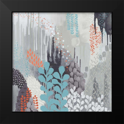 Gray Forest II Black Modern Wood Framed Art Print by Ferguson, Kathy