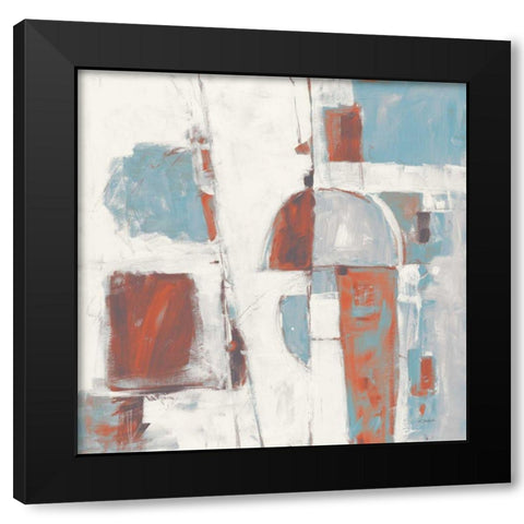 Down to the Street Cool Black Modern Wood Framed Art Print by Schick, Mike