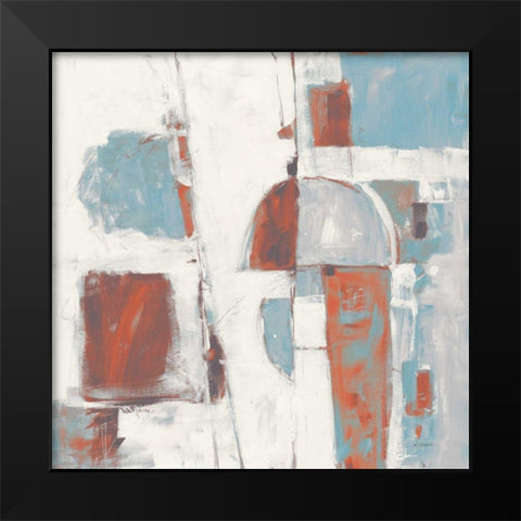 Down to the Street Cool Black Modern Wood Framed Art Print by Schick, Mike