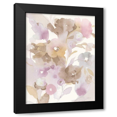 Neutral Garden I Black Modern Wood Framed Art Print by Nai, Danhui